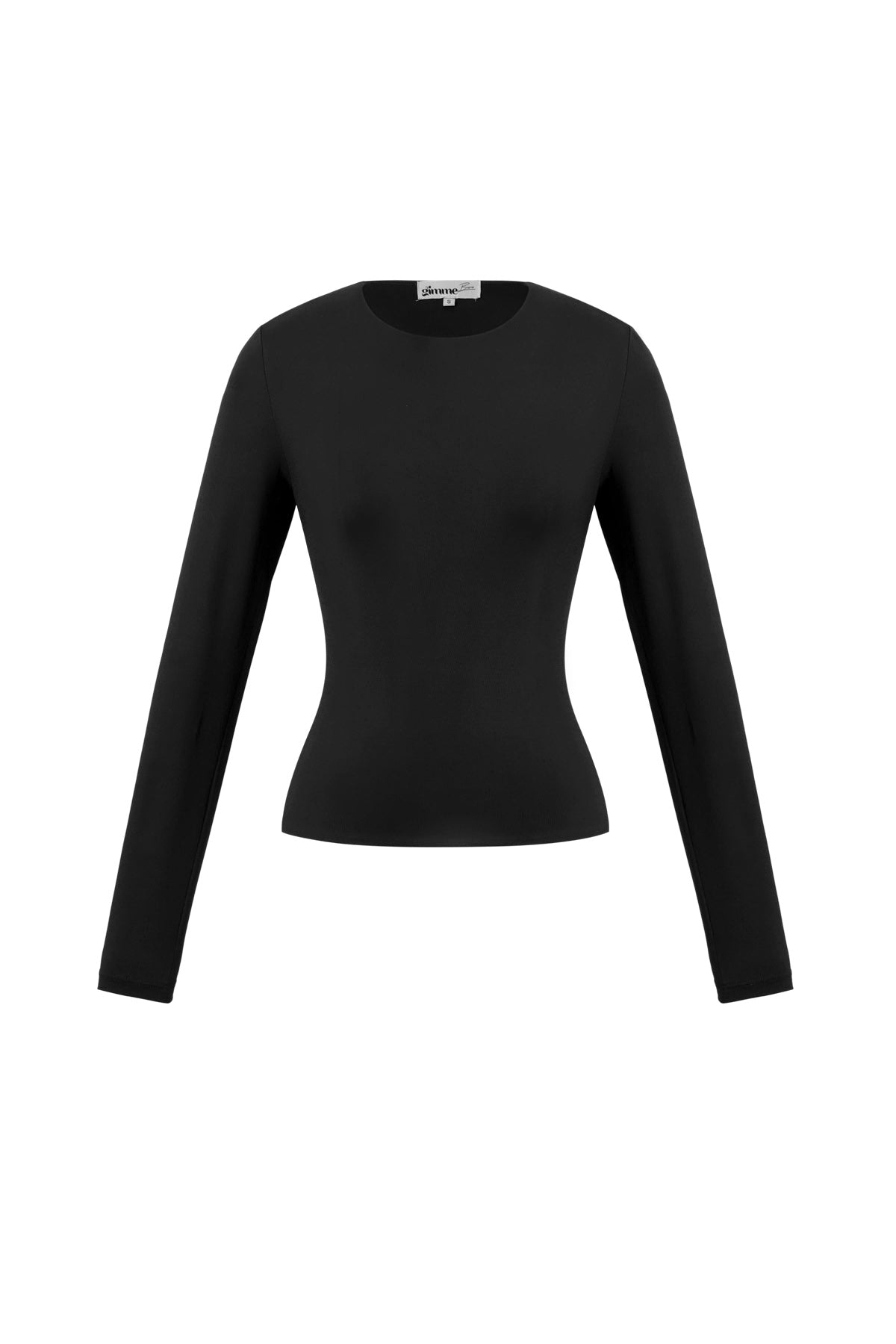 Alva Longsleeve – Rundhals in Schwarz – Produktansicht (4)