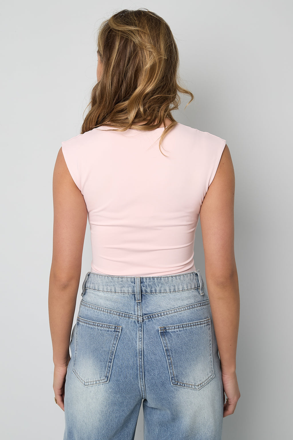 Nika Body – Kappärmel in Rosa – getragen (7)