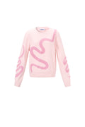 Gesa Strickpullover – Muster in Rosa – Produktansicht (3)