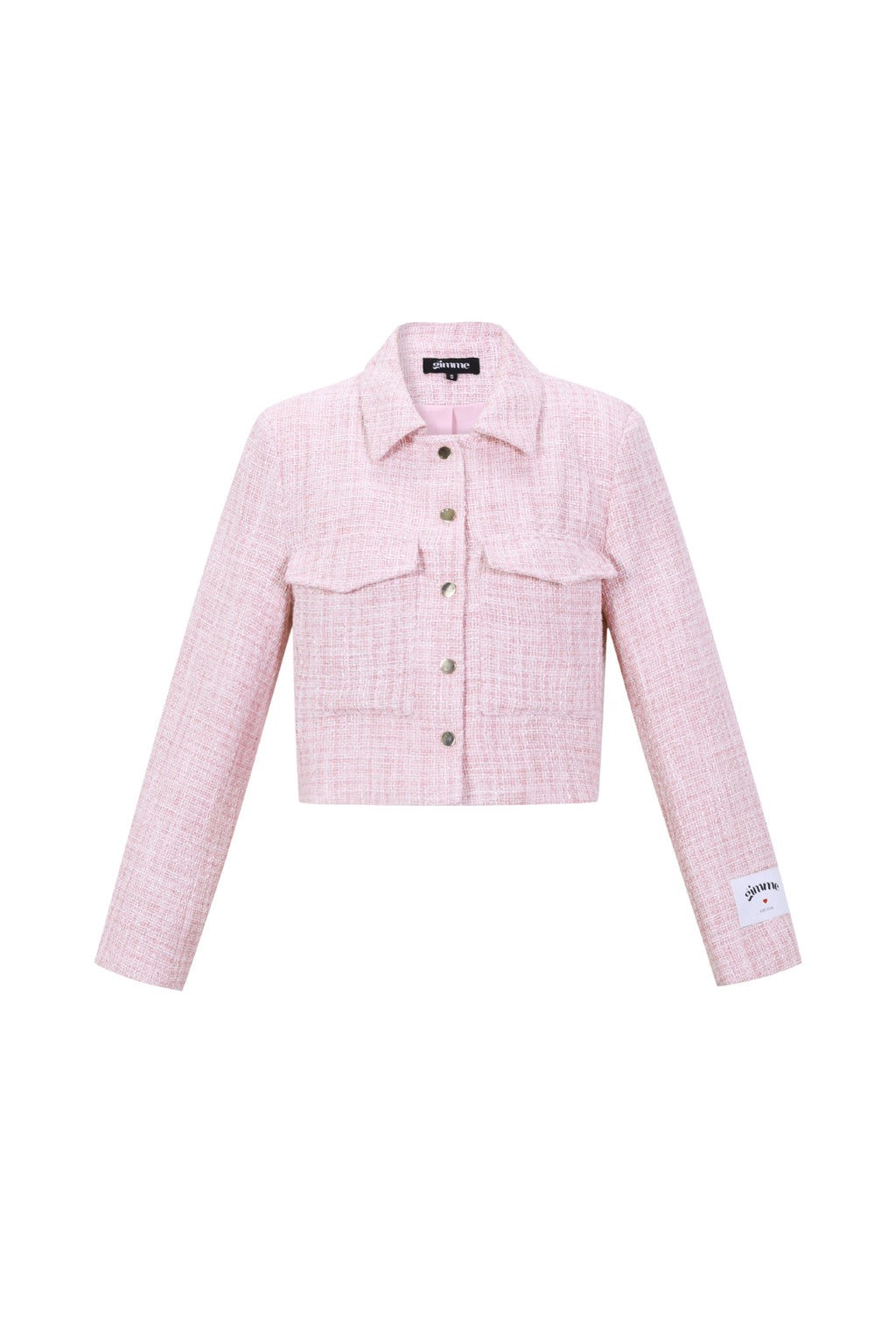 Marit Jacke – Tweed-Optik in Rosa – Produktansicht
