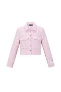 Marit Jacke – Tweed-Optik in Rosa – Produktansicht