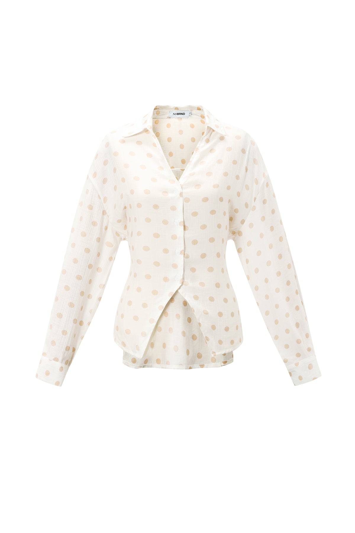 Yara Bluse – Bindedetail in Creme – Produktansicht (4)