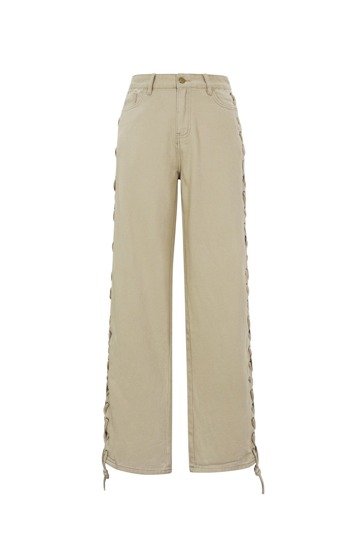 Kaja Jeans – Schnürung in Beige – Produktansicht (3)