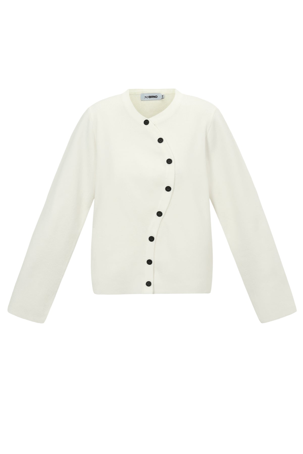 Edda Pullover – Knöpfe in Creme – Produktansicht (2)