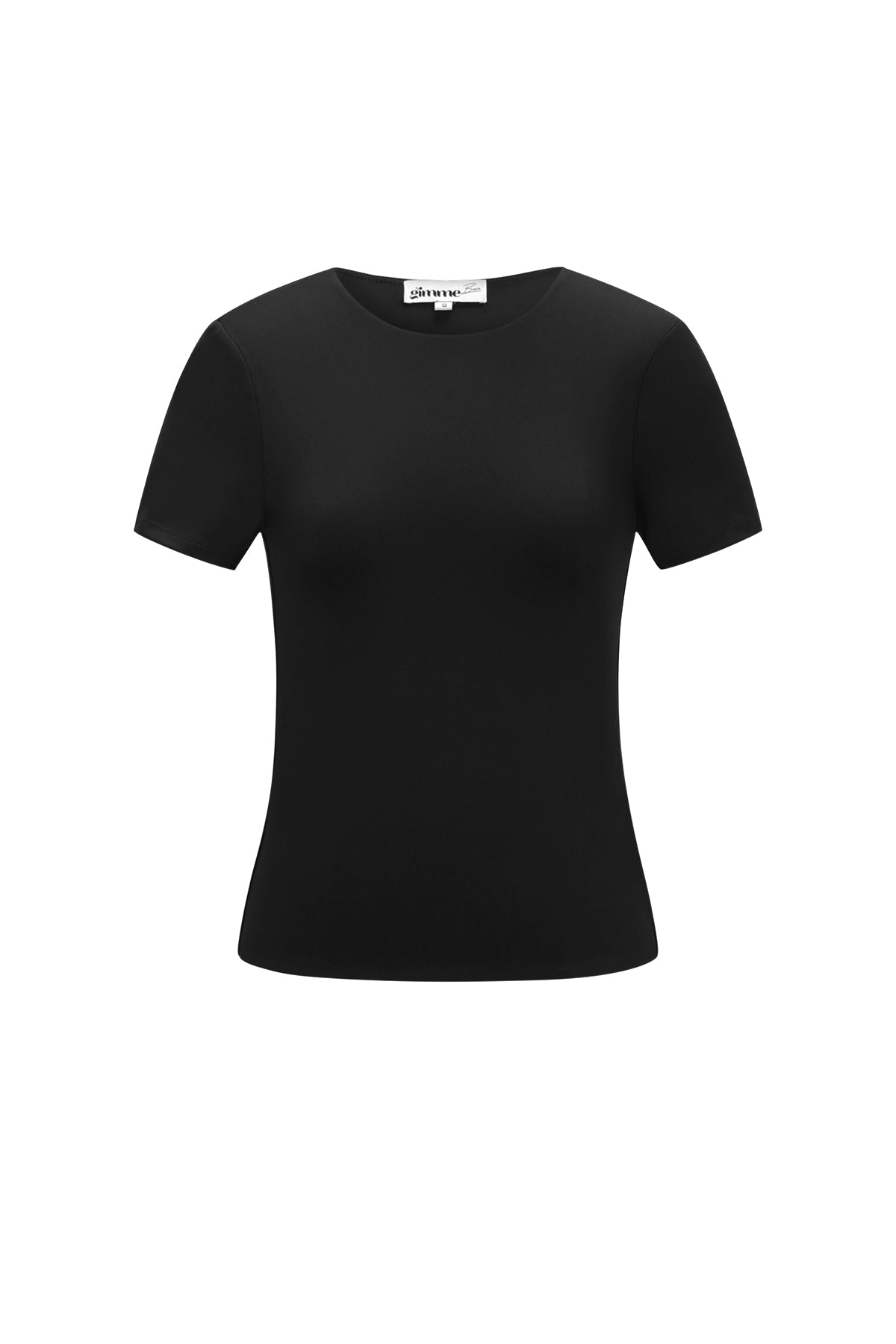 Merle T-Shirt – Rundhals in Schwarz – Produktansicht (3)