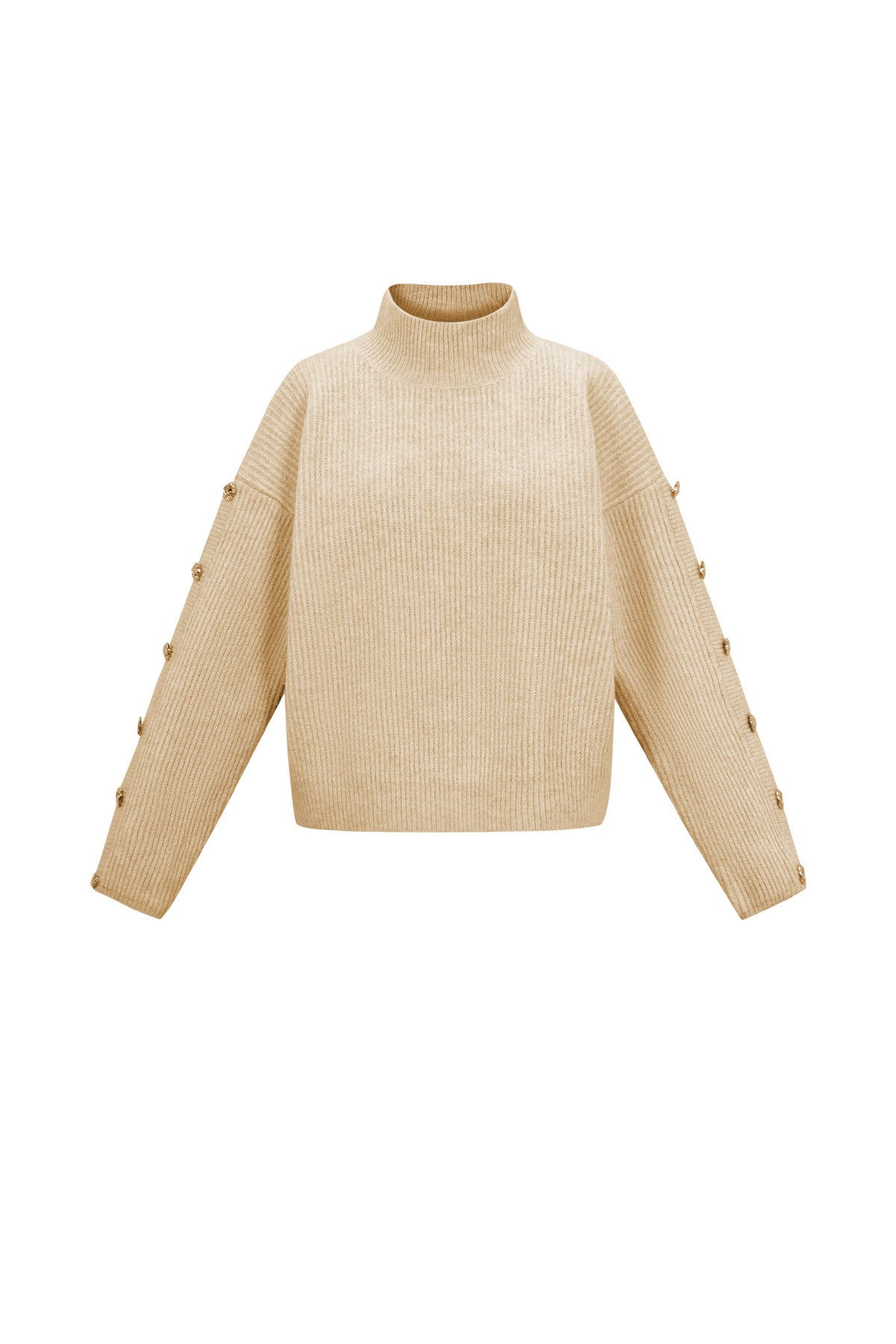 Olivia Rollkragenpullover in Khaki – Produktansicht (2)
