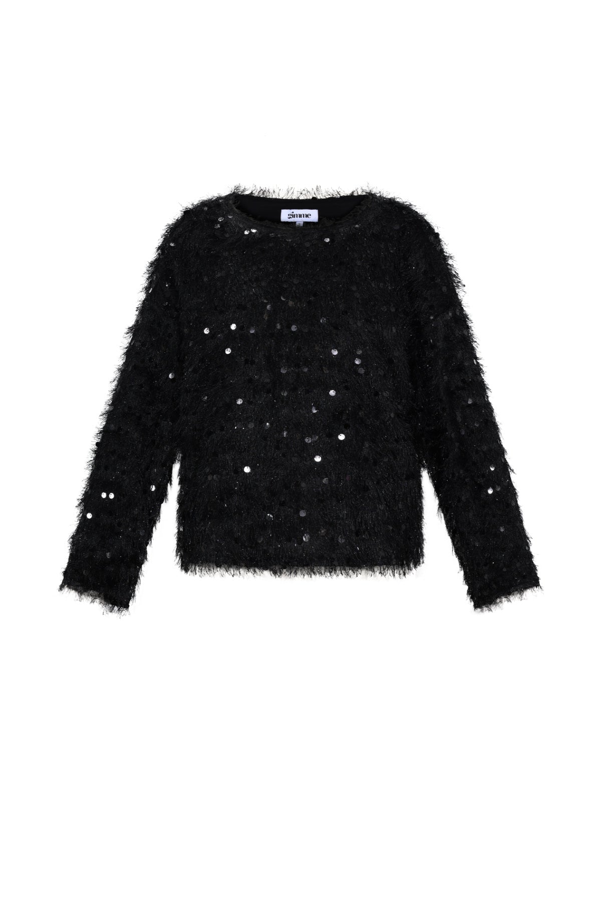 Lilly Paillettenpullover in Schwarz – Produktansicht (3)