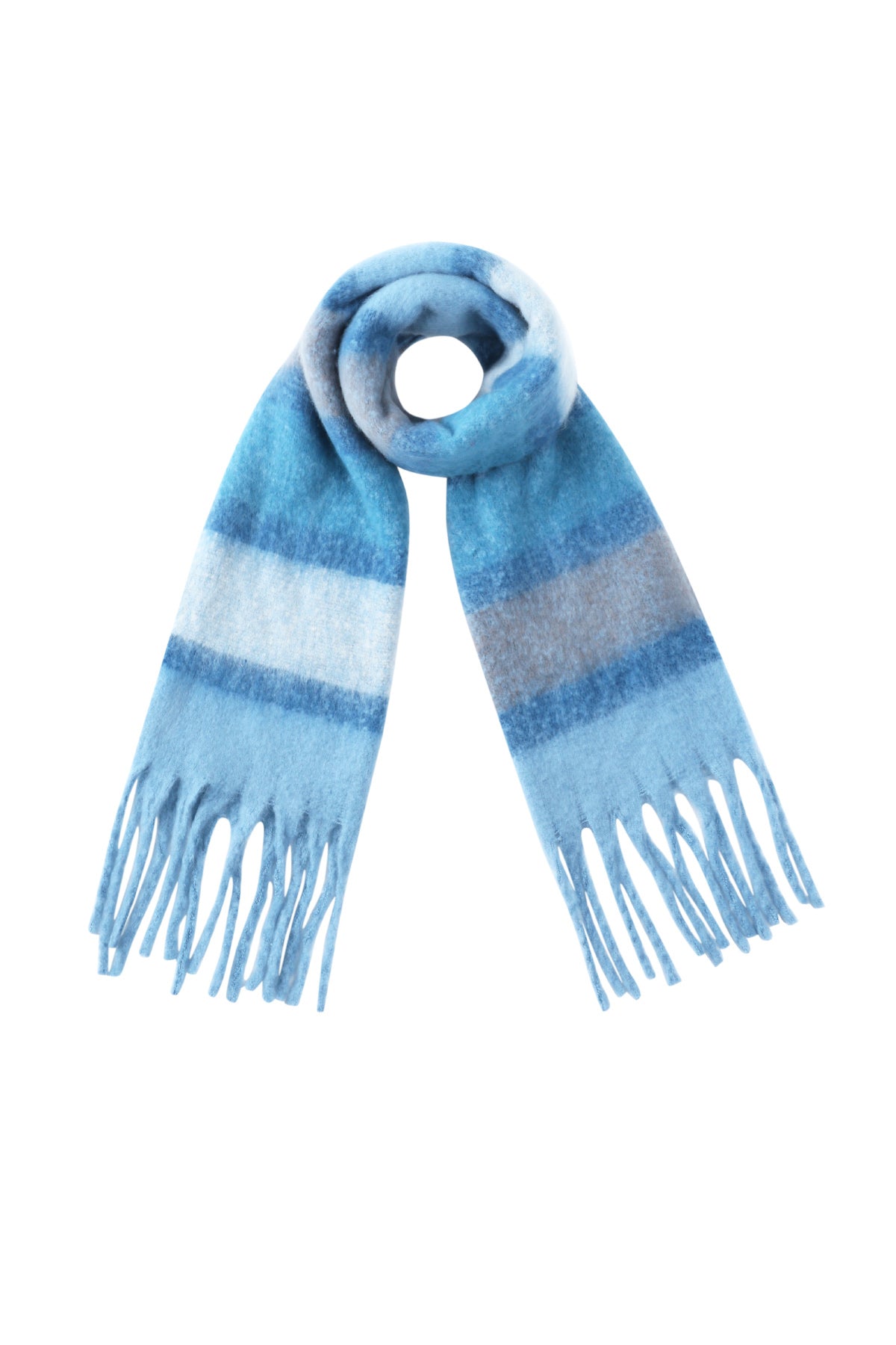 Britta Streifenschal in Blau – Produktansicht (4)