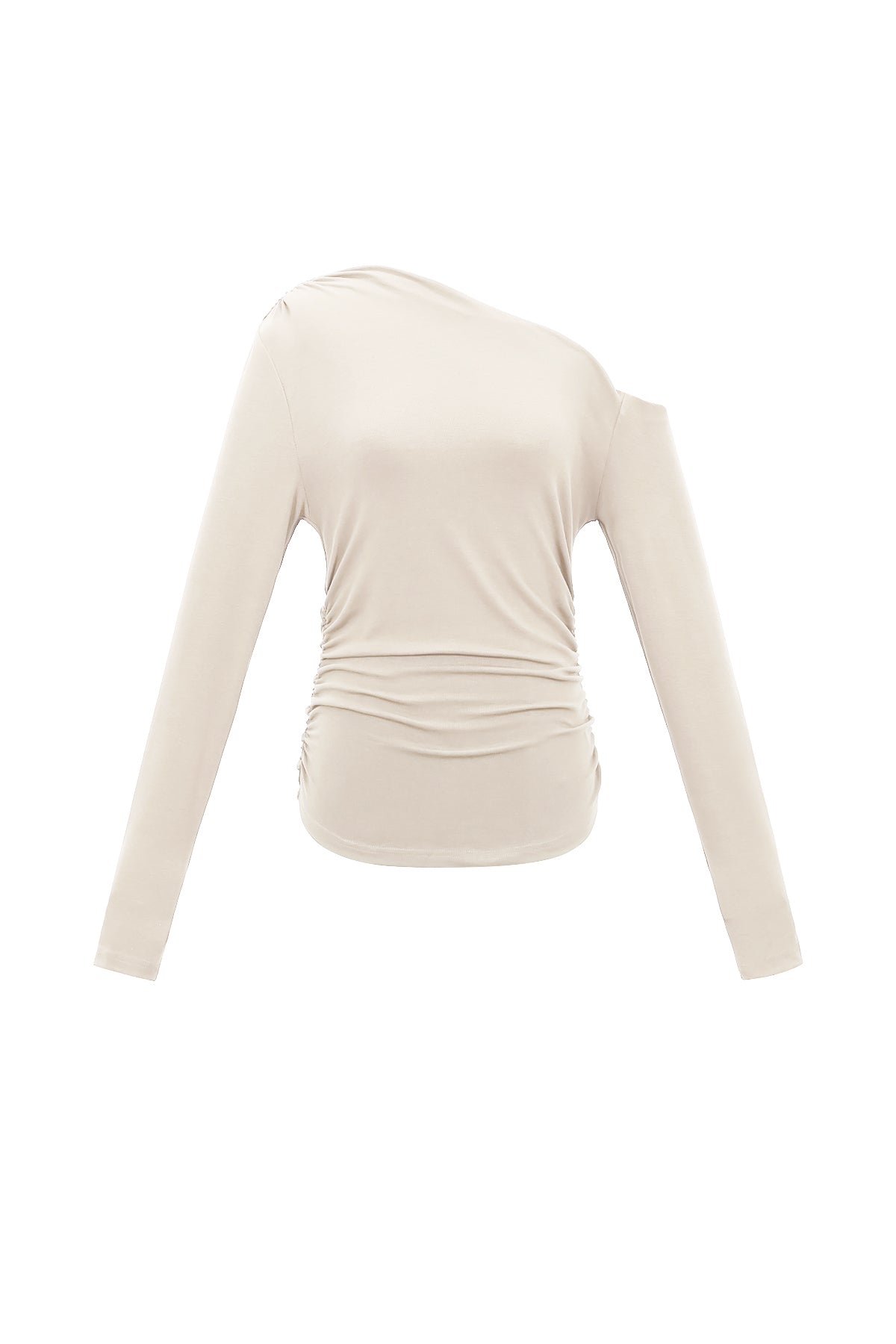 Ava Off-Shoulder-Shirt in Creme – Produktansicht